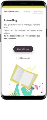 Homescreen Journaling option in Curd&Curry