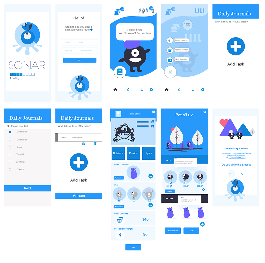 sonar wireframes